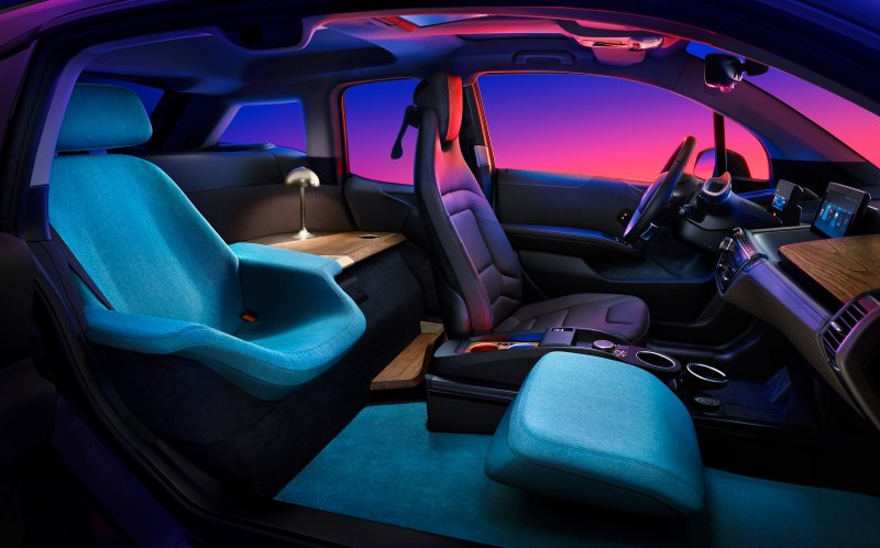 Interior of BMW Urban Suite luxurious ride