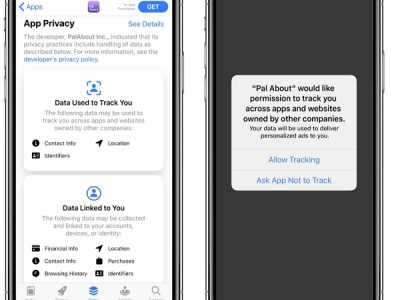 Apple IDFA opt-in warning