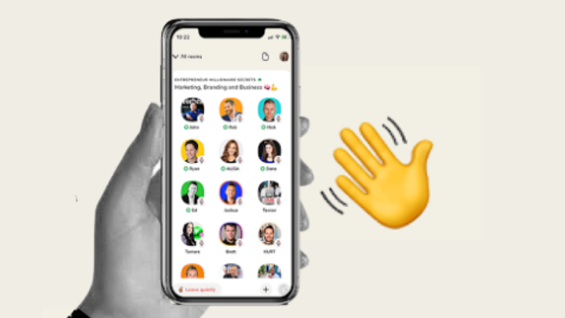 Illustration of Clubhouse app