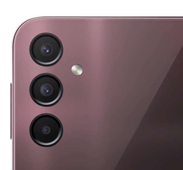 Galaxy A24 triple camera design.