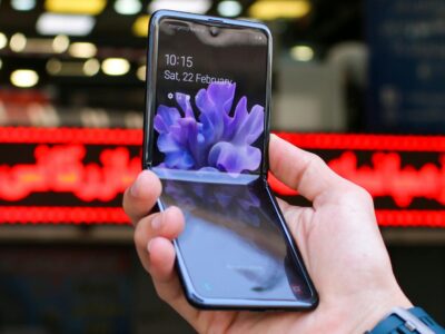 close up shot of a person holding a smartphone