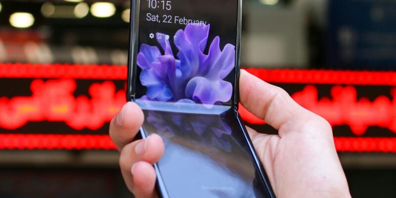 close up shot of a person holding a smartphone