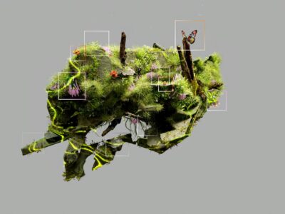 an artist s illustration of artificial intelligence ai this image depicts how ai could help understand ecosystems and identify species it was created by nidia dias as part of the visua