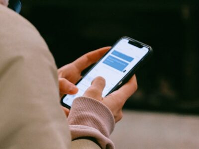 person holding smartphone